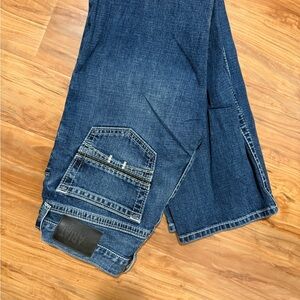 Ariat Men's Dark Blue Relaxed Fit Work Jeans